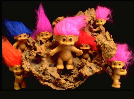 Still Life set-up of Trolls