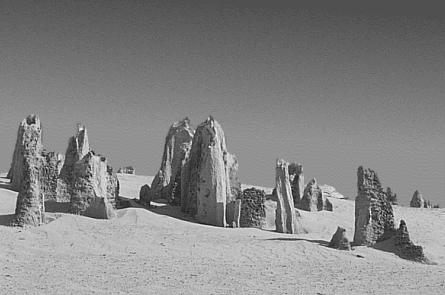 Pinnacles in Nambung National Park in Western Australia