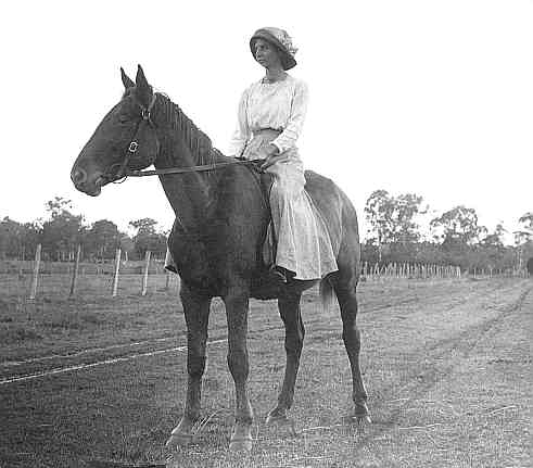 Irish lady riding a horse