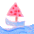 Pencil drawing of a Jaunty Little Sailing Boat