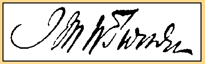 Signature of Joseph Mallord William Turner