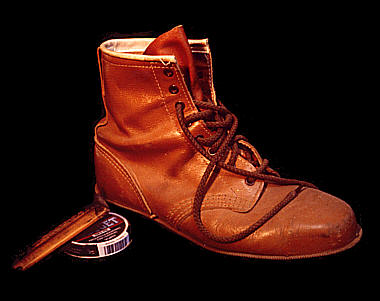 New leather boots